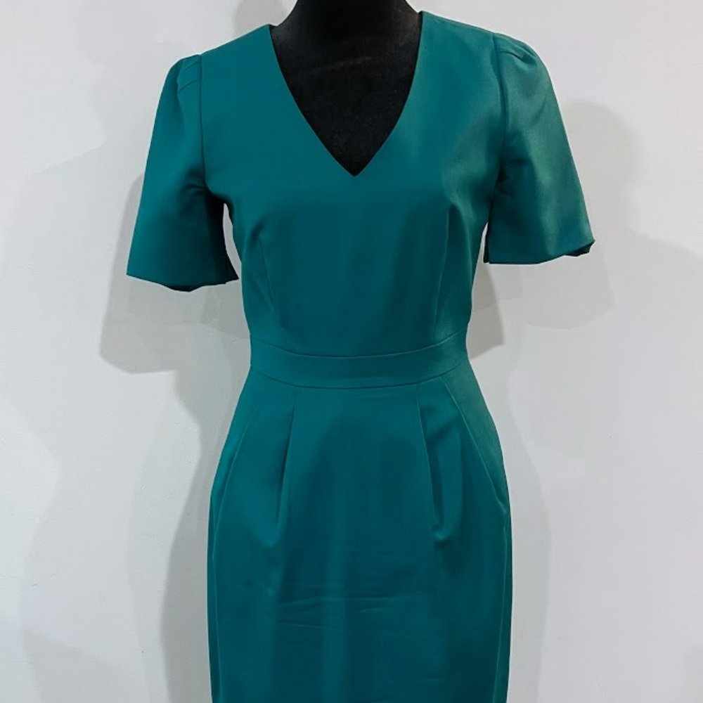 J.Crew - Size 0, Teal Suit Dress